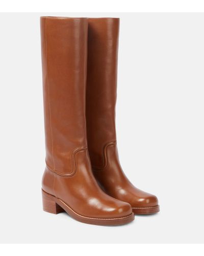Gabriela Hearst Marion Leather Knee-high Boots - Brown