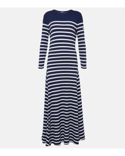 Polo Ralph Lauren Striped Maxi Dress - Blue