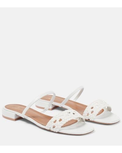 Malone Souliers Frida Slides - White