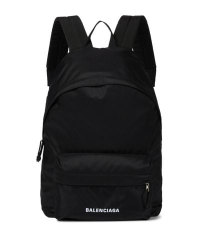Balenciaga Wheel Nylon Backpack - Black