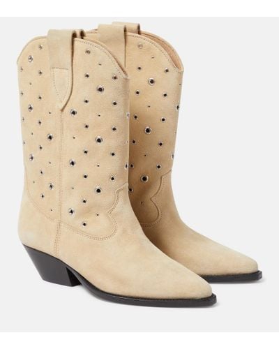 Isabel Marant Duerto Suede Knee-high Boots - Natural