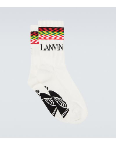 Lanvin Socken aus einem Baumwollgemisch - Weiß