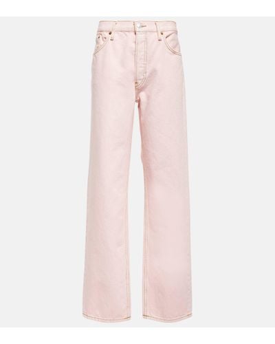 RE/DONE Loose Long Jeans - Pink