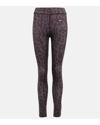 Jet Set Leopard-print Ski leggings - Grey