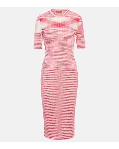 Missoni Knit Midi Dress - Pink