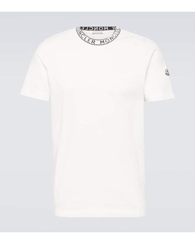 Moncler T-shirt in jersey di cotone - Bianco
