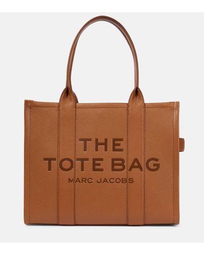 Marc Jacobs The Leather Large Tote Bag - Brown