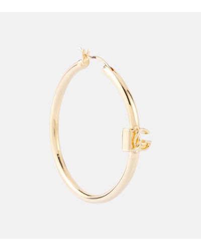 Dolce & Gabbana Dg Hoop Earrings - Metallic