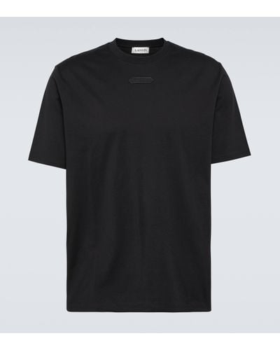 Lanvin T-shirt en coton a logo - Noir