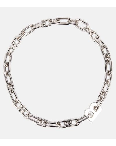 Balenciaga Collana B Chain - Metallizzato