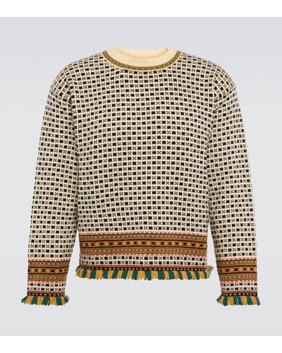 Bode Jacquard Wool Sweater - Multicolor