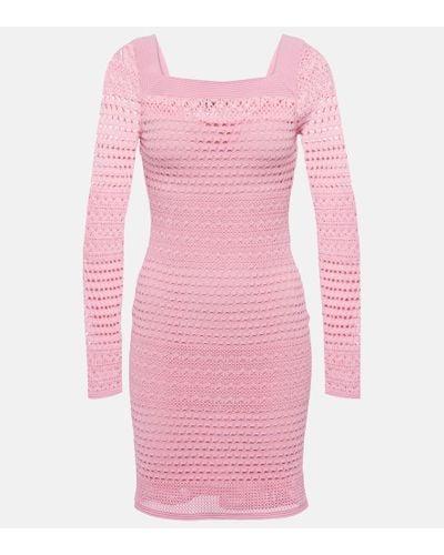 Tom Ford Crochet Minidress - Pink