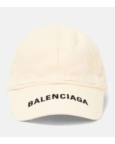 Balenciaga Casquette en coton a logo - Neutre