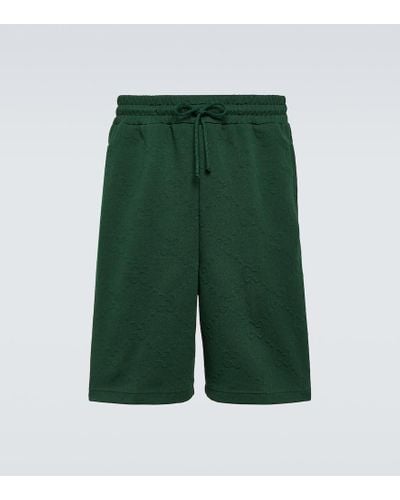 Gucci Shorts GG aus Jersey - Grün