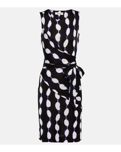 Diane von Furstenberg Kleid mit Polka Dots - Schwarz