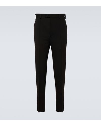 Prada Gabardine Slim Trousers - Black