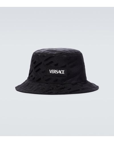 Versace Cappello da pescatore La Greca - Nero