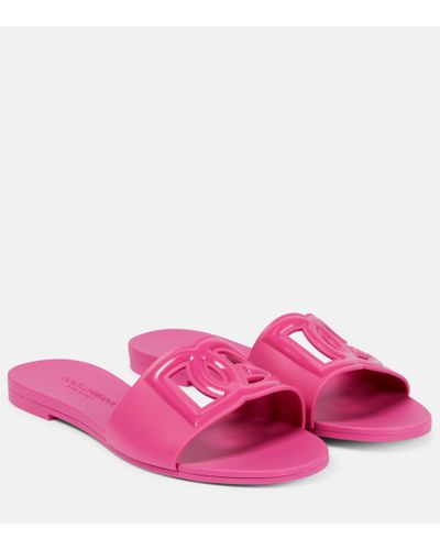 Pink Dolce & Gabbana Flats and flat shoes for Women | Lyst