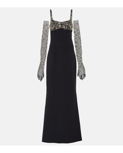 Safiyaa Beatriz Embellished Gown - Black