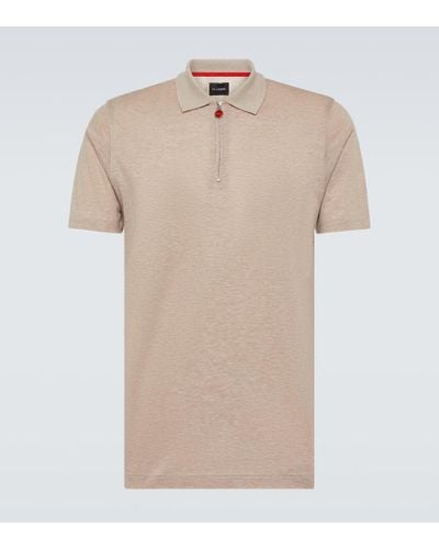 Kiton Cotton Jersey Polo Shirt - Natural