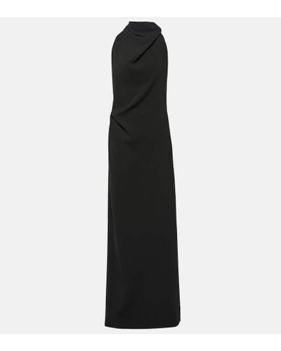 Proenza Schouler Vestido largo de crepe - Negro