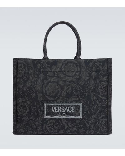 Versace Shopper Barocco Athena Extra Large - Schwarz