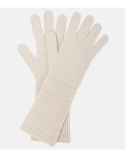 The Row Handschuhe Halita aus Kaschmir - Weiß