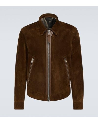 Tom Ford Suede Blouson - Brown