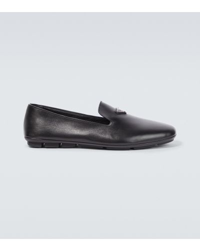 Prada Loafers aus Leder - Schwarz
