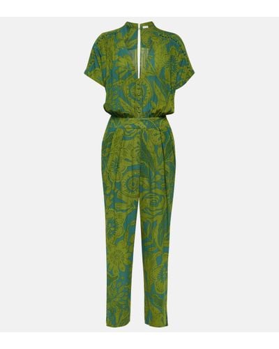 Poupette Becky Printed Jumpsuit - Green