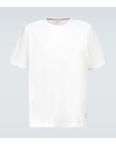 Thom Browne T-Shirt mit lockerer Passform - Weiß