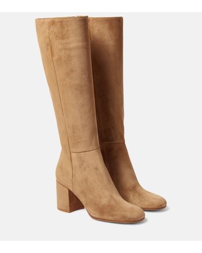 Gianvito Rossi Joelle Suede Knee-high Boots - Brown