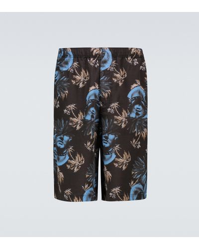 Undercover Floral Printed Shorts - Gray