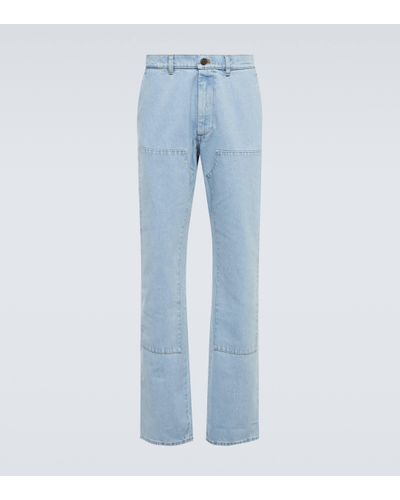 Winnie New York Patchwork Straight Jeans - Blue