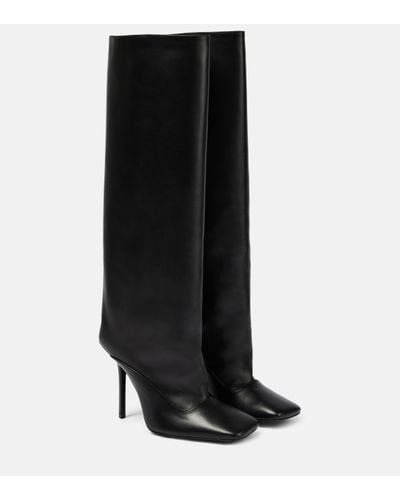 The Attico Sienna Leather Knee-high Boots - Black