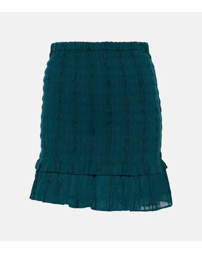 Isabel Marant Mini-jupe Dorela en coton melange - Vert