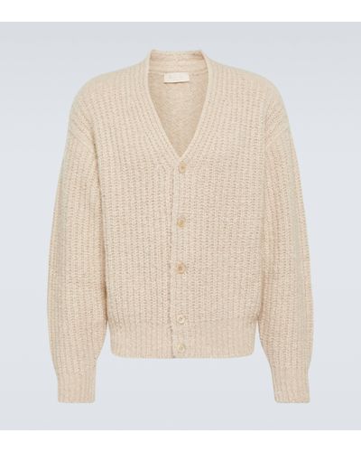 Loro Piana Ribbed-knit Cashmere Cardigan - Natural