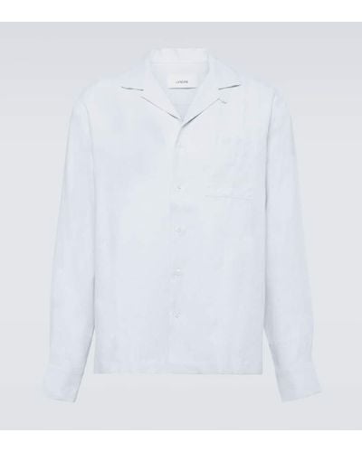 Lardini Hemd aus Leinen - Weiß