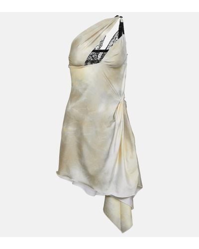 Coperni Vestido corto de jersey asimetrico - Blanco