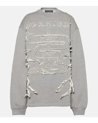 Y. Project Sweatshirt Paris' Best aus Jersey - Grau