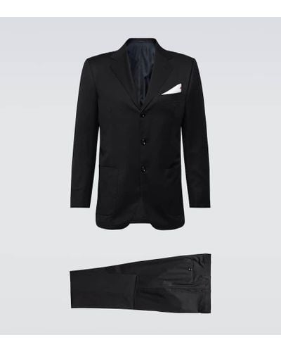 Kiton Wool Suit - Black