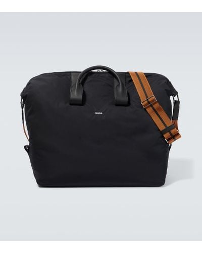 Zegna Borsa da viaggio in tessuto tecnico - Nero