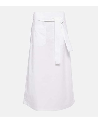 Totême Linen Maxi Skirt - White