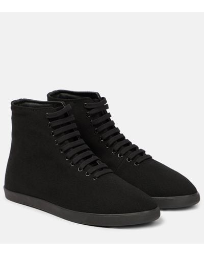 The Row Canvas High-top Trainers - Black