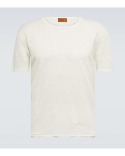 Alanui T-shirt in lino - Bianco