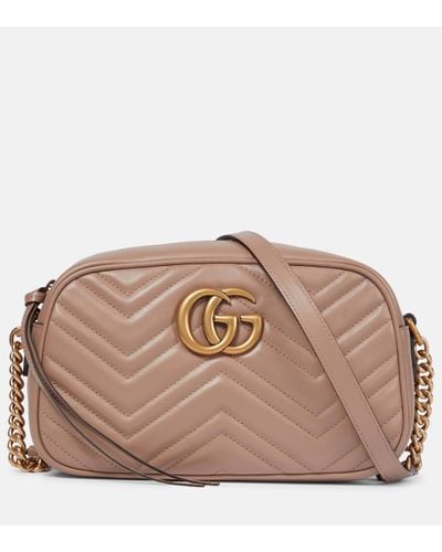 Gucci GG Marmont Small Shoulder Bag - Brown