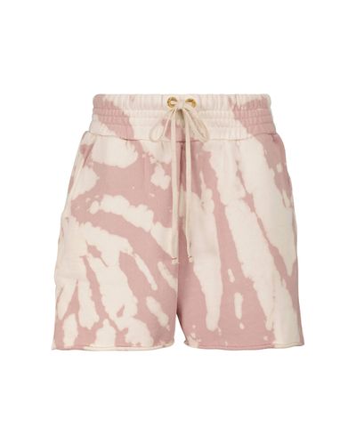 Les Tien Yachts Tie-dye Cotton Shorts - Pink