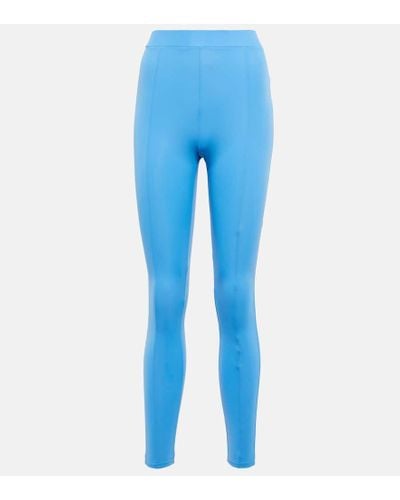 Alex Perry Leighton High-rise leggings - Blue