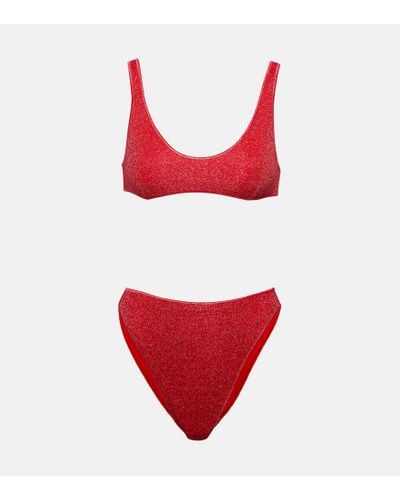 Oséree Bikini aus Lame - Rot
