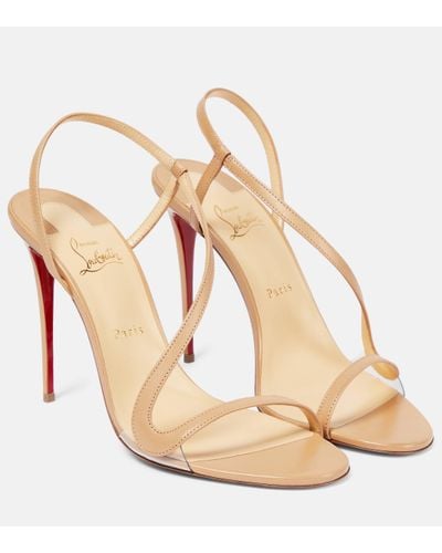 Christian Louboutin Rosalie Leather Sandals - Natural